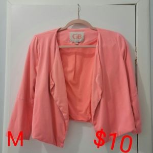 Faux suddenly blazer